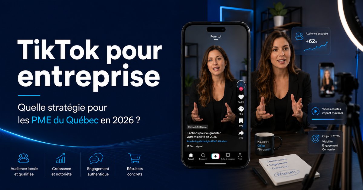 TikTok pour entreprise au Québec : guide complet pour générer des clients en 2026